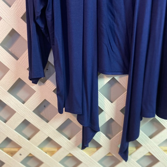 Belle by Kim Gravel Plus Rayon Spandex Shrug Twilight 4X - Picture 4 of 6